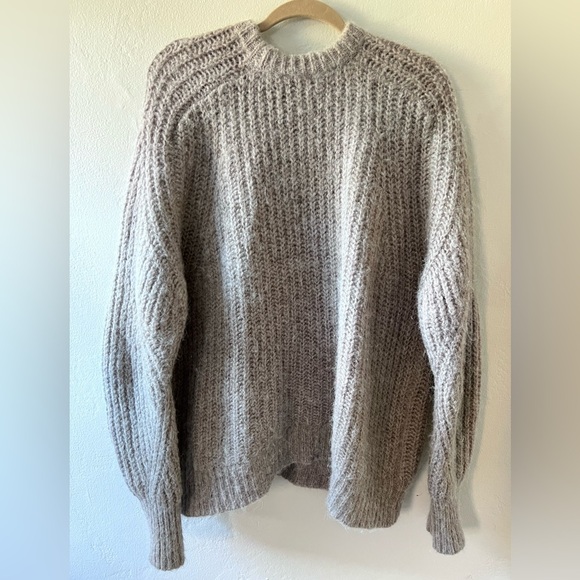 Rotate Birger Christensen Tan Wool Oversize Logo Sweater - The Brandy Jumper - Picture 3 of 6